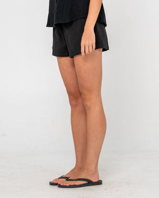 Woman wearing Rumour Lounge Short in Black