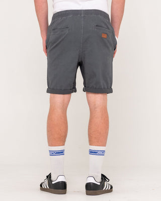 Man wearing Hooked On 18 Elastic Short in Pavement