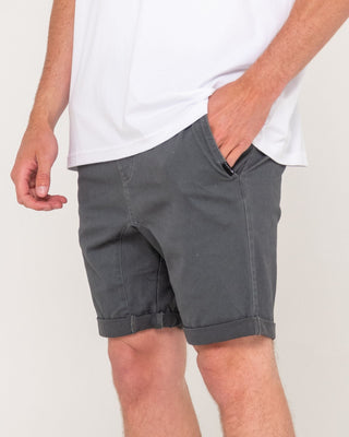 Man wearing Hooked On 18 Elastic Short in Pavement
