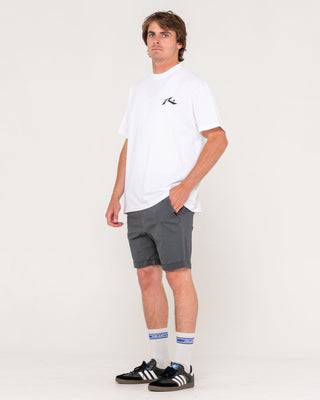 Man wearing Hooked On 18 Elastic Short in Pavement