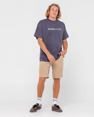 Man wearing Rifts 5 Pkt Short in Light Fennel