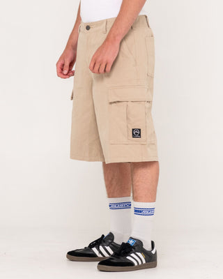 Man wearing Commando Cargo Short in Stone