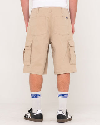 Man wearing Commando Cargo Short in Stone