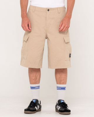 Man wearing Commando Cargo Short in Stone