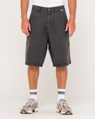 Man wearing Flip Rambo Jort in Black