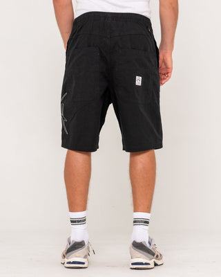 Man wearing Wear Eva DIY Elastic Short in Black