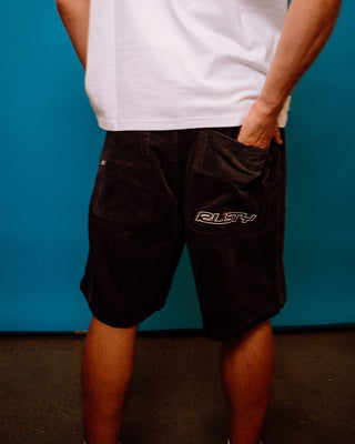 Man wearing Flip Daddy Cord Short in Coal