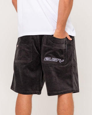 Man wearing Flip Daddy Cord Short in Coal