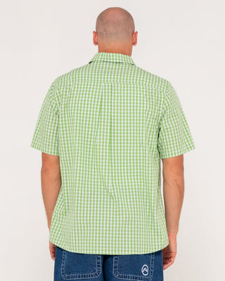 Man wearing Lucifer Got Lucky Ss Shirt in Green