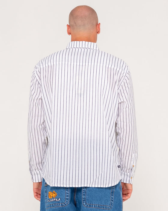 man-wearing-vallejo-tech-long-sleeve-shirt-in-white