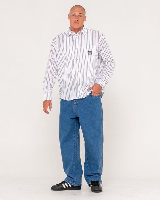 man-wearing-vallejo-tech-long-sleeve-shirt-in-white