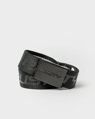 Mens Flip Daddy Elastic Webbing Belt in Black