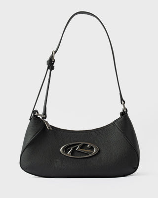 Womens R Dot Buckle Bag in Black