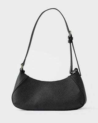 Womens R Dot Buckle Bag in Black