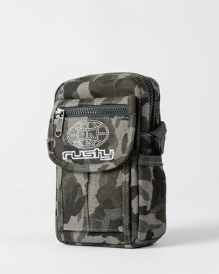 Mens Rambo Camo Crossbody Bag in Grey Camo 1