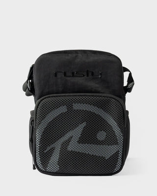 Mens Overturn Crossbody Bag in Black