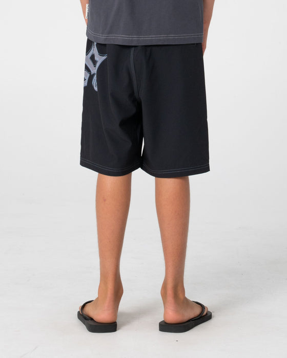 boy-wearing-scream-fixed-waist-boardshort-boys-in-black