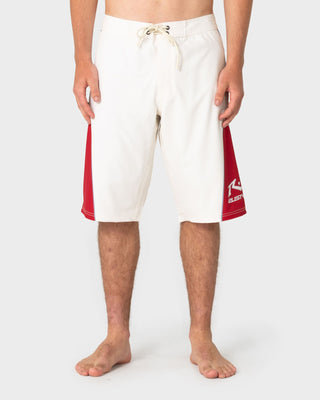 Man wearing Plot Twist Boardshort in Cream
