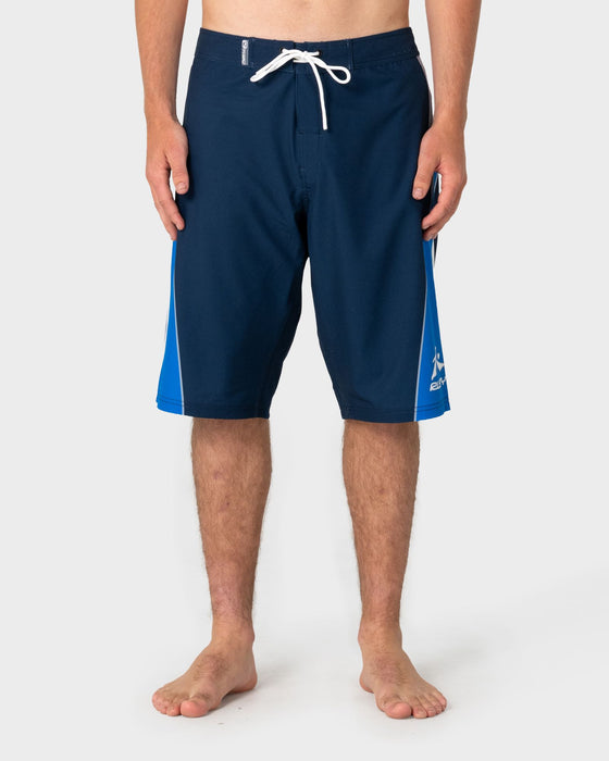 man-wearing-plot-twist-boardshort-in-navy-blue-1