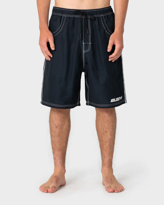 man-wearing-flip-daddy-boardshort-in-black-4