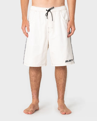Man wearing Flip Daddy Boardshort in Cream