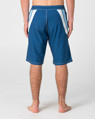Man wearing Chopper Fixed Waist Boardshort in Atlantic Blue
