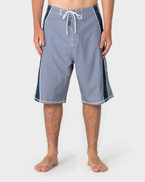 man-wearing-cybernate-fixed-waist-boardshort-in-stone-grey