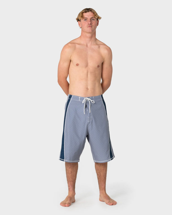 man-wearing-cybernate-fixed-waist-boardshort-in-stone-grey