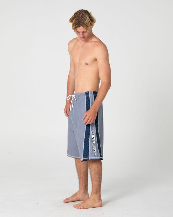 man-wearing-cybernate-fixed-waist-boardshort-in-stone-grey