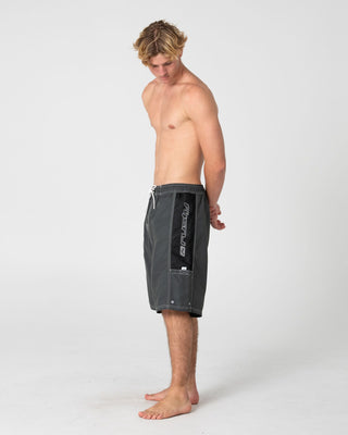 Man wearing Ventilator Hybrid Waist Boardshort in Army Green