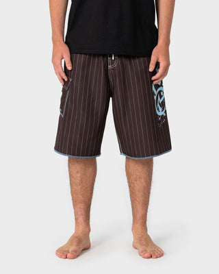 Man wearing Scribbla Fixed Waist Boardshort in Java