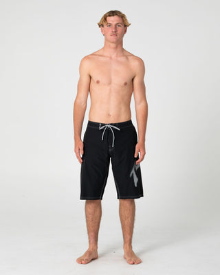 Man wearing Competition Revolution 2.0 Boardshort in Black