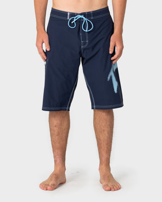 Man wearing Competition Revolution 2.0 Boardshort in Navy Blue