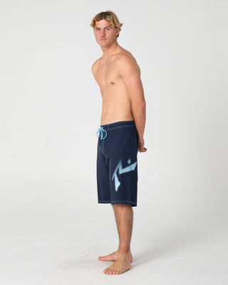Man wearing Competition Revolution 2.0 Boardshort in Navy Blue