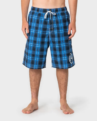 Man wearing Rambo Elastic Waist Boardshort in Navy Blue