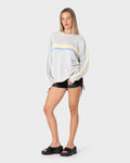White Lines Crew Neck Knit