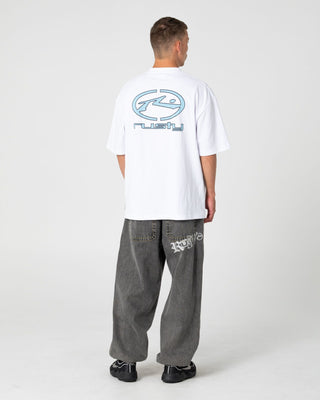 Man wearing Redemption 2.0 Baggy Jean in Washed Black 2