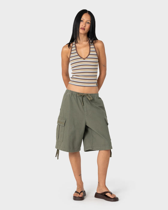 woman-wearing-halley-halter-top-in-retro-amber-stripe