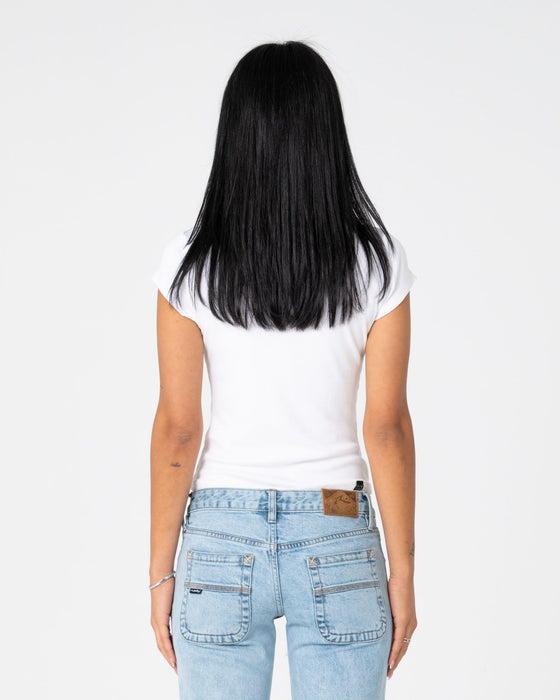 woman-wearing-im-hooked-cap-sleeve-fashion-top-in-white