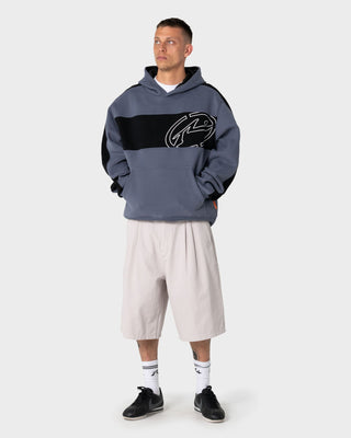 Man wearing Kill Switch Hooded Fleece in Steel