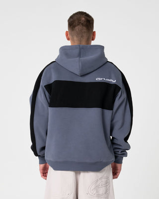 Man wearing Kill Switch Hooded Fleece in Steel