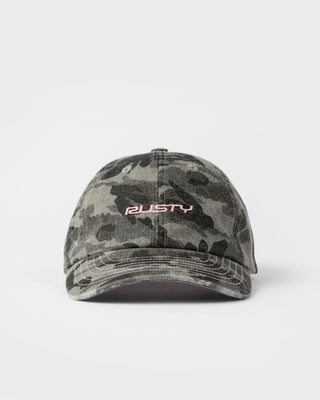 Womens Ammo Camo 6 Panel Cap in Grey Camo 1