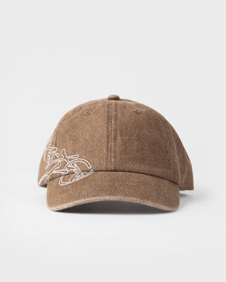 Mens Hoodus 6 Panel Cap in Pinecone