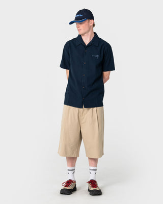 Mens Flip Daddy Panel Dad Cap in Navy Blue 1