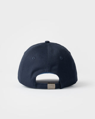 Mens Flip Daddy Panel Dad Cap in Navy Blue 1