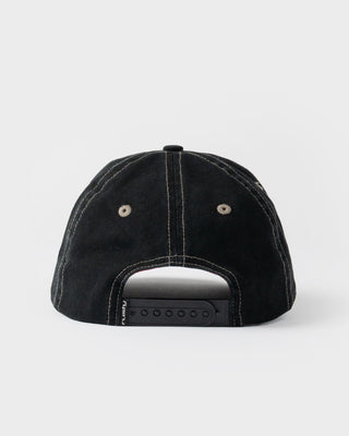 Mens Shredder 6 Panel Cap in Black