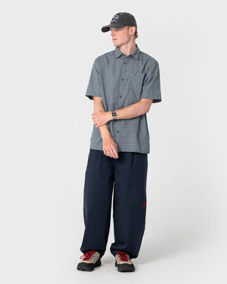 Mens Split Seam Dad Cap in Washed Black