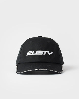 Mens Black List Dad Cap in Black