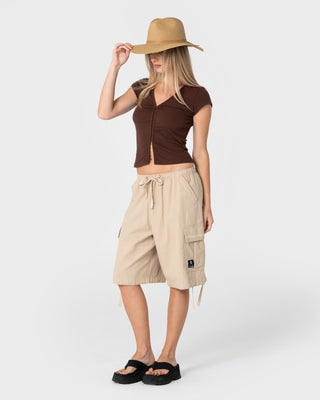 Womens Gisele Straw Hat in Natural / Caramel 1