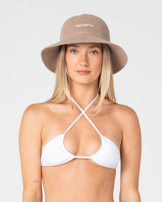 Womens Bailey Bucket Hat in Taupe